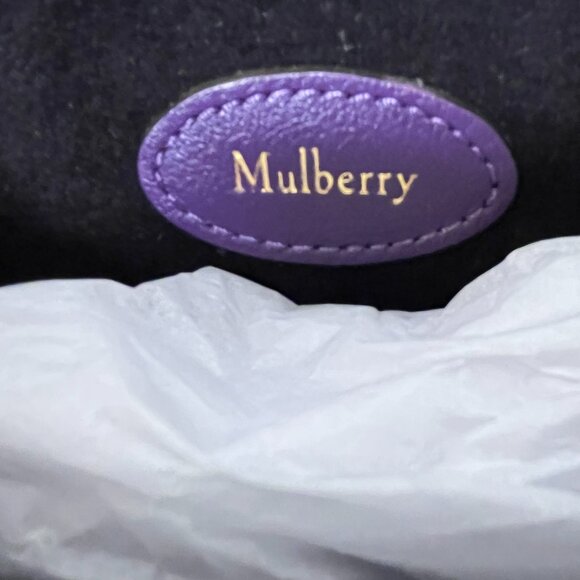 Mulberry M Zipped Amethyst Nubuck Bag - Picture 8 of 10